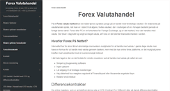 Desktop Screenshot of fxvalutahandel.com